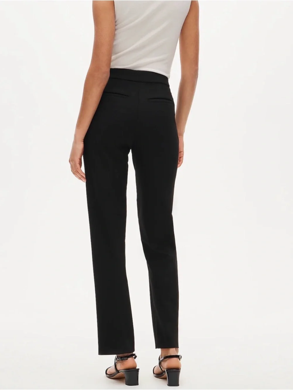 NWT J Crew Kate Straight Leg Pant Stretch Black Size 8T